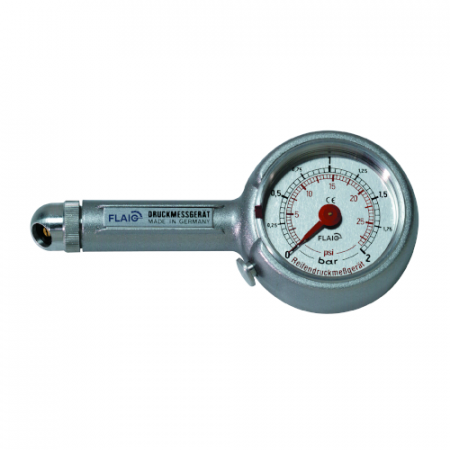 Präzisionsdruckmessgerät für Fahrräder, Motorräder und PKWs 0–2 bar (0-32 psi)